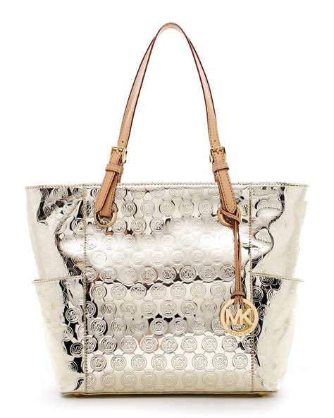 michael kors silber gold steinchen|Michael Kors jet set.